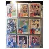 BASEBALL CARDS FOUR  SLEEVES ONE BID
