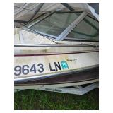 '86 Four Winns on trailer