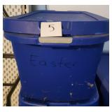 (1) Plastic Bin w/Lid