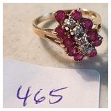Ruby Cluster Ring*