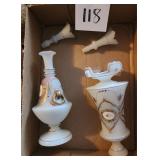 Pr Bohemian Czech Dresser Bottles