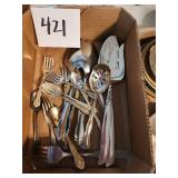 Assorted Stainless Steel Servers, Baby Spoons