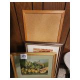 Framed Wall Art, Bulletin Cork Board