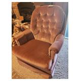 Upholstered Swivel Rocking Chair