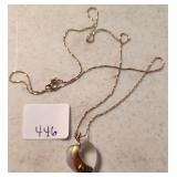 Necklace, Chain is marked 14Kt, Pendant is not...