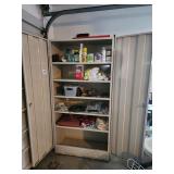 Metal Storage Unit & Contents