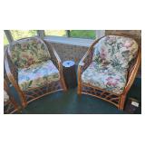 (2) Rattan Chairs