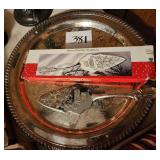 Silverplate Platter, Utensils