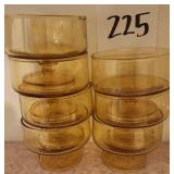Libbey Amber Sherbets