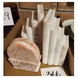Marble Bookends, Marble Coasters