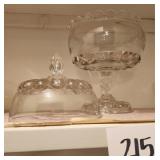 EAPG Lidded Pedestal Compote