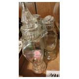 Apothecary jars w/Lids