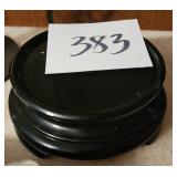 Tiffin Black Glass Plateau
