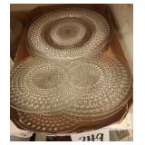 Clear Glass Hobnaill Plates