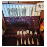 Siilverplate Eating Utensils in Case