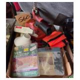 Box of asst hardware and air tool