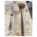 (3) Ladles, Cast Iron& Aluminum