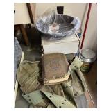 Army Shovel Carrier, 12" Iron Skillet, VHS,