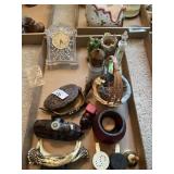 Metal Turtle Dish, Clock and Decor