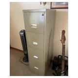 Metal Filing Cabinet, w/ Key