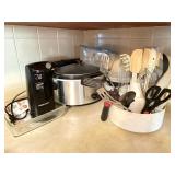 Slow Cooker, Can Opener, Utensils