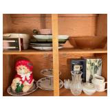 Cookie Jar and Glassware