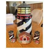 Lighthouse Cookie Jar and S&P