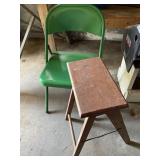 Step Ladder and Chair