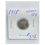 1918 Mercury Dime