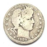 1909 Barber Quarter