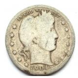 1904 Barber Quarter