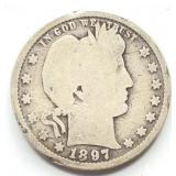 1897 Barber Quarter