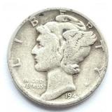 1945 Mercury Dime