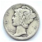 1935 Mercury Dime