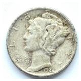 1944 Mercury Dime