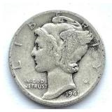 1941 Mercury Dime