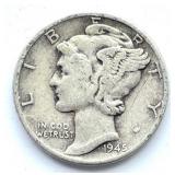 1945 Mercury Dime