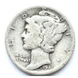 1941 Mercury Dime