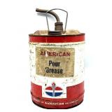 Amoco American Pour Grease Can 16" With Spout