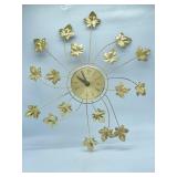 Vintage MCM Starburst Metal Wall Clock - Master