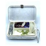 Vintage Metal Tackle Box 6.5" x 4"