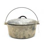 Wagner Ware Cast Iron Pot with Lid 10" Wide