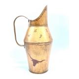 Painted Metal Pitcher 14" Tall