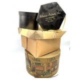 Vintage Cardboard Hat Boxes 12.5" Wide and