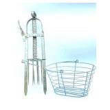 Mole Trap and Small Metal Basket