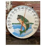 Vintage Metal Wall Thermometer - Ohio Thermometer