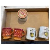 Fire King Mugs, Federal Valley Hope Mugs, and