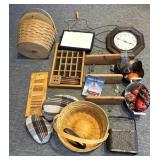 Baskets, Home Decor, Clock, and More