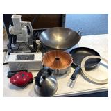 Salad Shooter, Panini Press, Wok, Skillet Kettle,