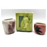 Royal Copley Vases 7.5"- crazing, cracks, and